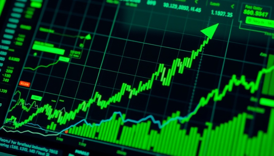 GameStop stock chart showing an upward trend with dynamic growth.