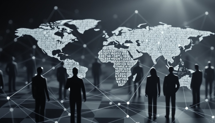 Network of figurines representing AI democratization of knowledge.
