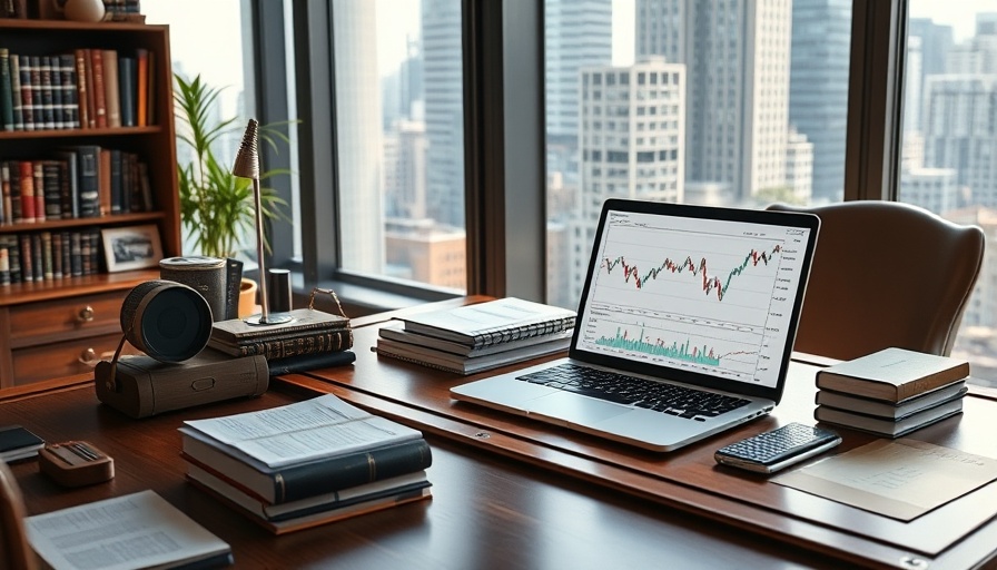 Office setup depicting Warren Buffett investment strategies with financial books.