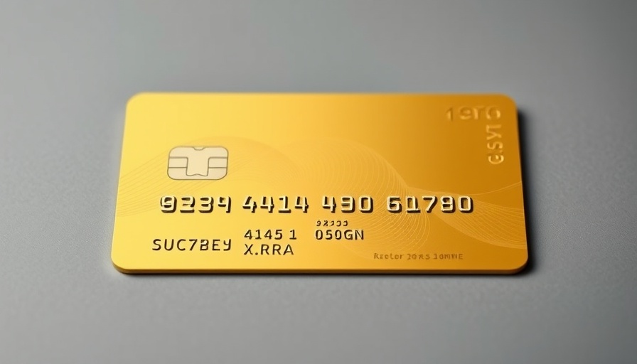 Credit card with gold finish for Trump Gold Card Visa Program, elegant design.