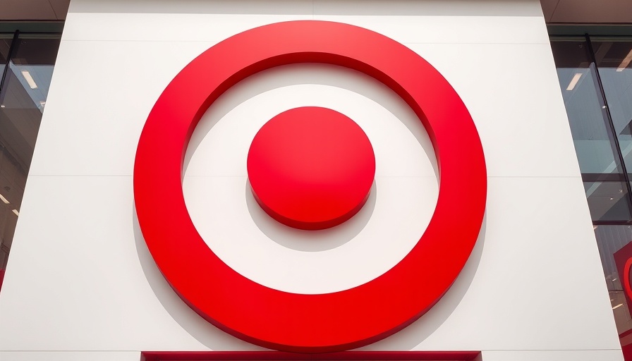 Target logo in vivid red on a white storefront, midday