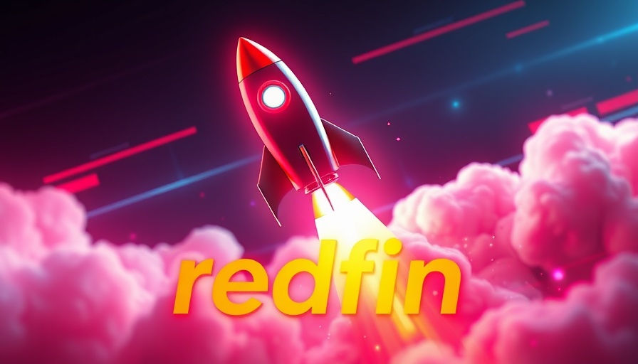 Rocket acquires Redfin conceptual graphic.