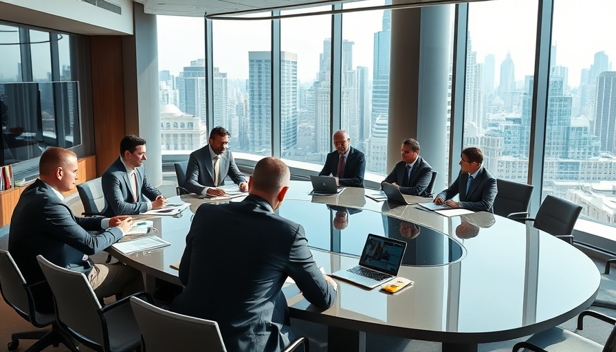 Discussion in modern boardroom depicting Federal Reserve monetary policy.