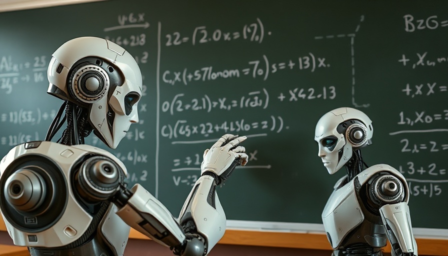 Robots solving equations on chalkboard, sampling-based search.