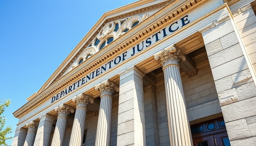Department of Justice building exterior showcasing architecture.