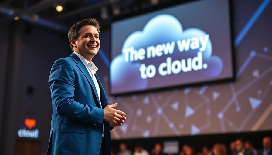 Speaker at Google Cloud event discussing AI startups.