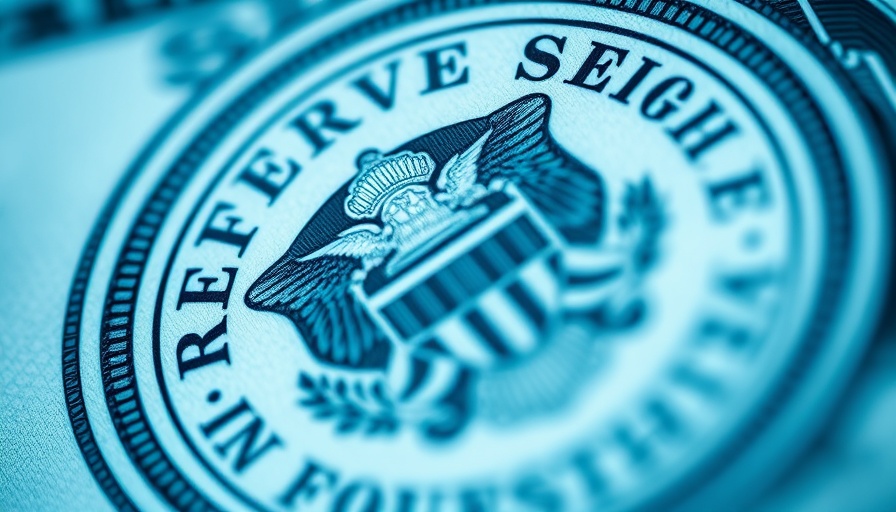 Close-up of Federal Reserve seal illustrating crypto regulations context.