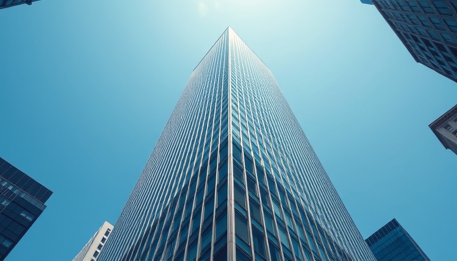 HHS office closures impact: federal building in urban cityscape.