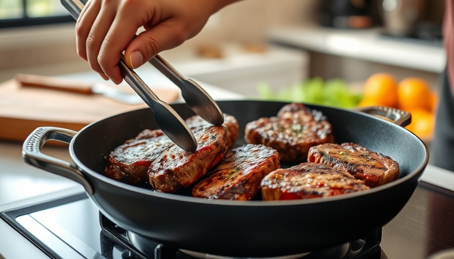 Cooking steak for protein intake benefits bone health.