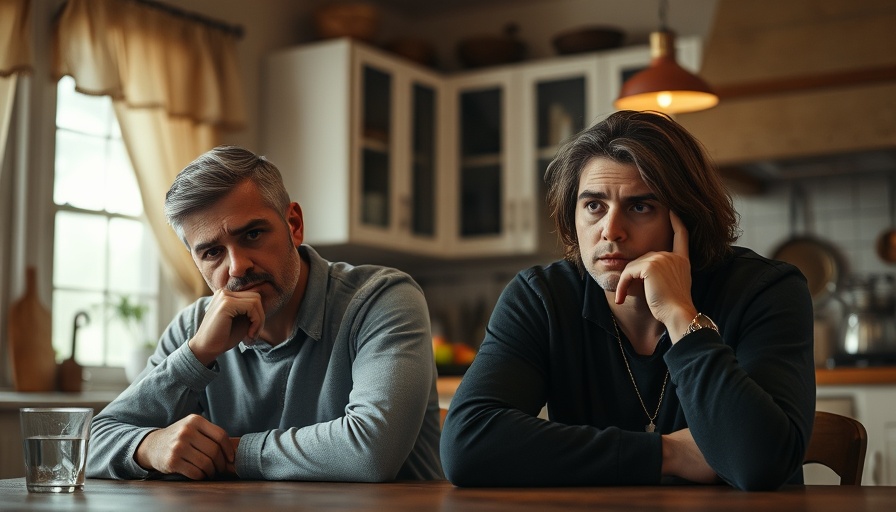 Serious couple discussing insurance denials treatment options in kitchen.