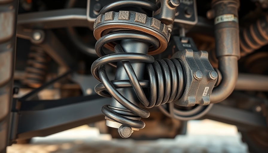 RoadActive suspension springs close-up view in vehicle.