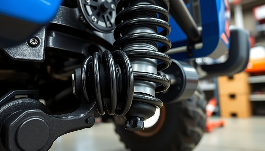 Bilstein 8112 shocks on Ford Bronco suspension close-up.