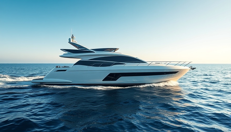 MJM Yachts 38RS on open sea under a clear blue sky.
