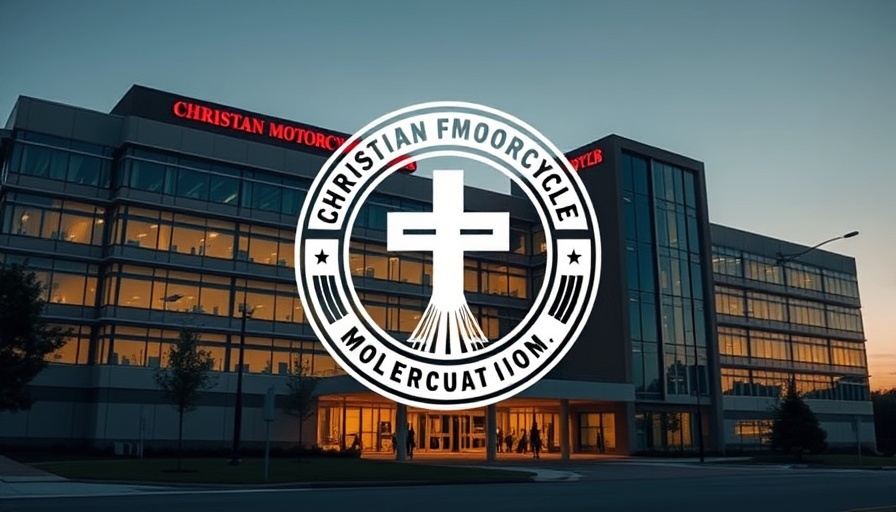 Christian Motorcycle Association at hospital during Sturgis Rally.