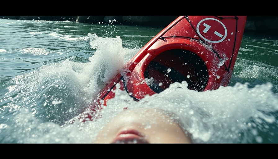 Dramatic kayak rescue body cam footage of a gasping individual.