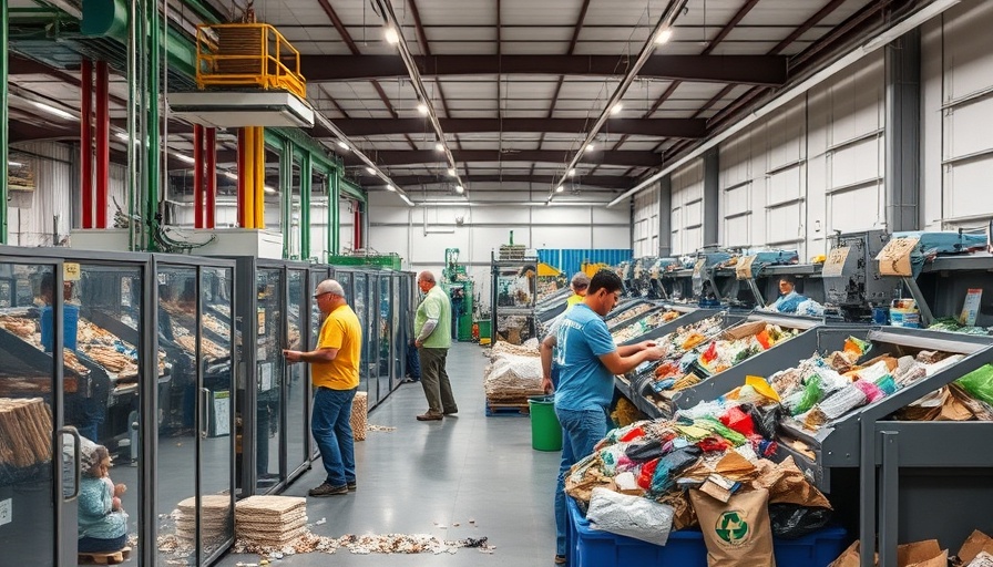 Recycling and Sustainability Efforts at a management center.