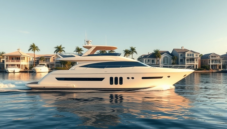 Galeon 560 Sky luxury yacht on tranquil water.