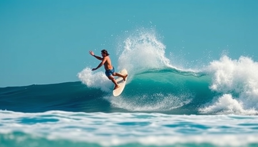 Griffin Colapinto surfing backhand on a powerful wave.