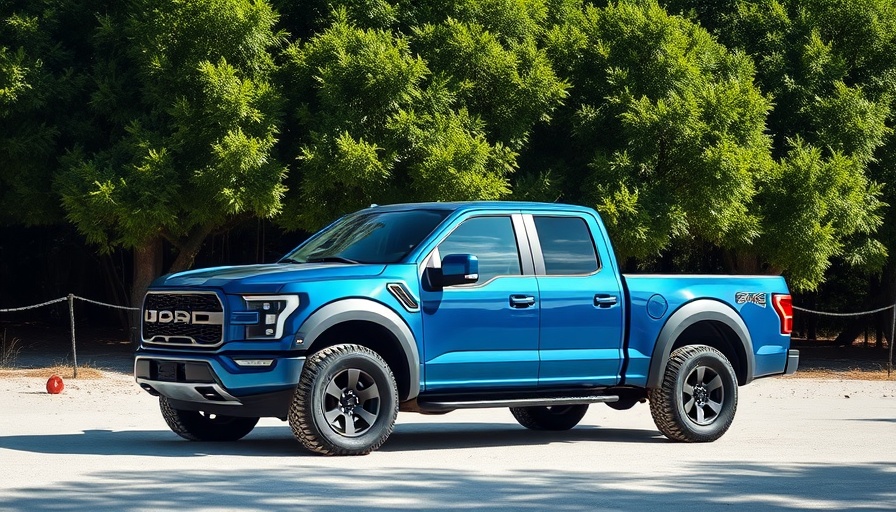 Blue pickup truck with Toyo Open Country A/T tires on sandy terrain.
