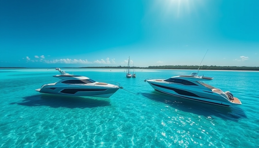 Boats on a sandbar at one of the best sandbars to boat in America.