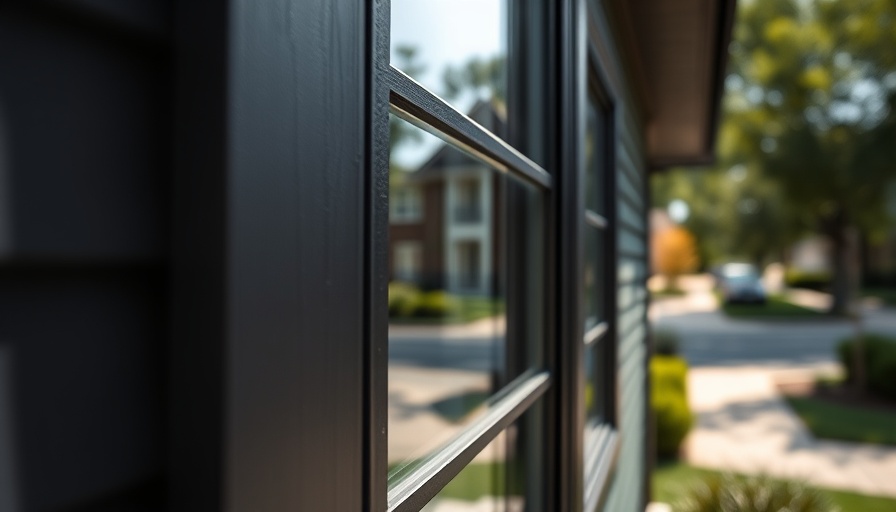 Flanged windows with exterior insulation on modern house.