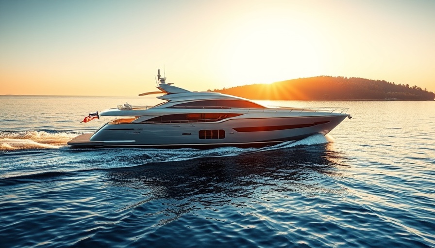 Invictus TT550 Flagship yacht cruising on sunny sea.