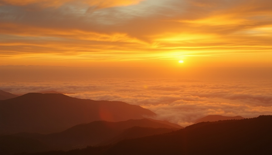 Signs you're an opacarophile: captivating sunset over mountains.