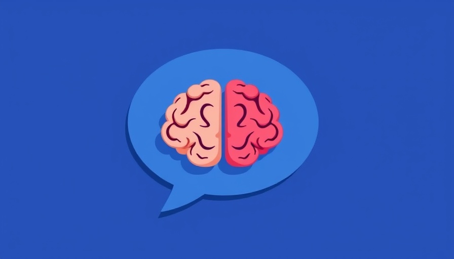 Illustration representing emotions and intellect with brain and heart icons.