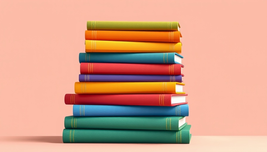 Colorful book stack representing the interleaving study method.