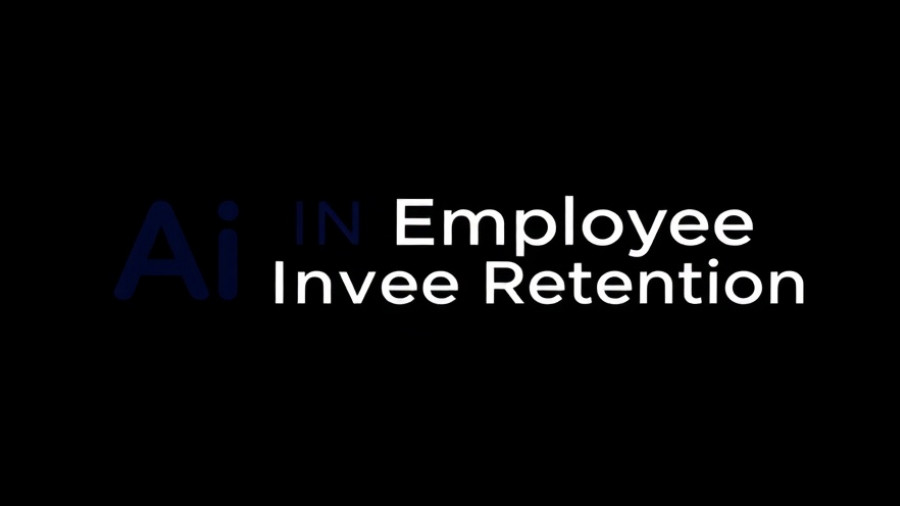 AI in Employee Retention gradient logo on black