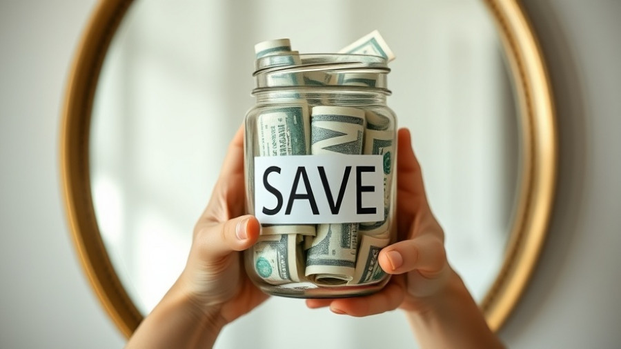 Smart savings for small businesses illustrated by hands holding a save jar.