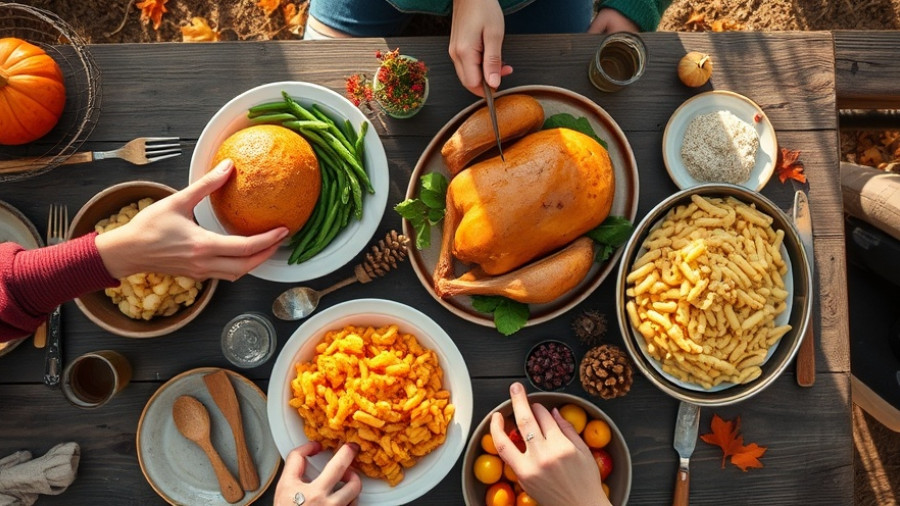 Thanksgiving takeout options in Charlotte - festive meal with turkey and sides.