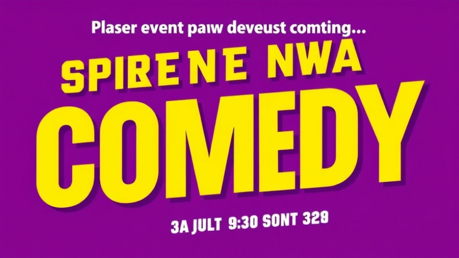 Funniest Person in the Triangle event poster with bold, colorful typography.