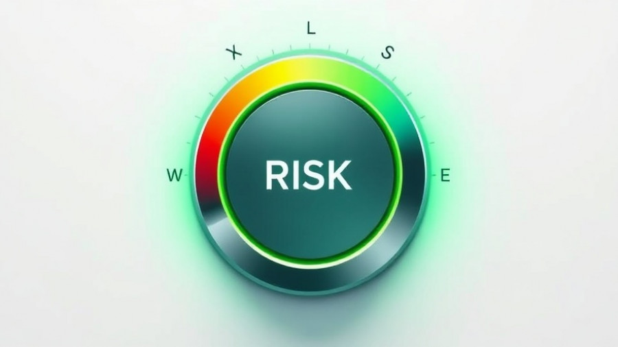 Digital risk level knob illustrating AI cybersecurity trends in vibrant style.