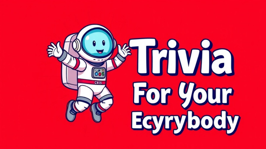Trivia Nights in Triangle event poster featuring astronaut and bold text.