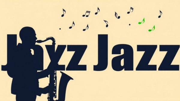 Jazz on the Greene concert poster with saxophonist silhouette and typography.