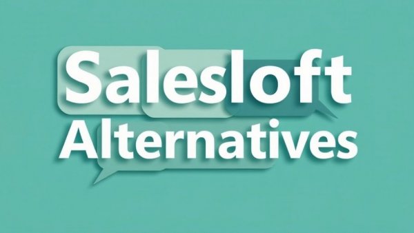 Salesloft Alternatives text graphic with teal speech bubbles.