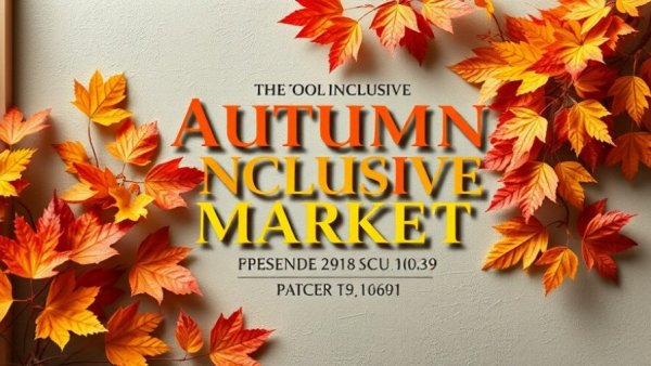 Autumn-themed Raleigh Inclusive Market event announcement with fall leaves.