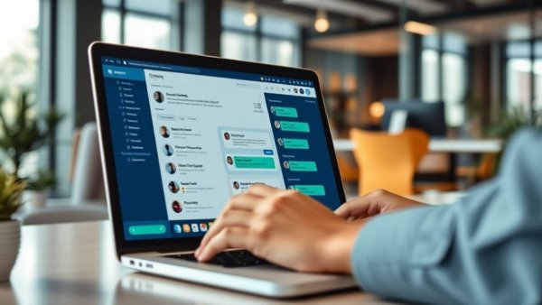 Laptop screen with ChatGPT interface for AI Automation for Business Growth.