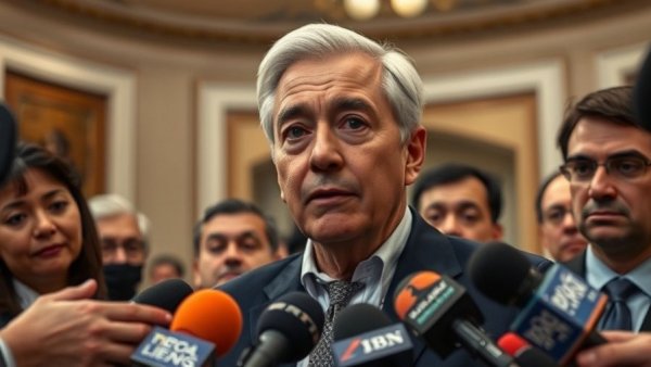 Democrats government shutdown deal press conference with senior politician.