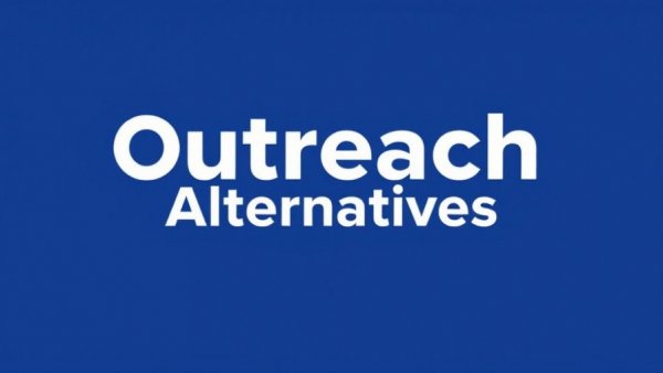 Outreach alternatives text in blue graphic with speech bubbles.