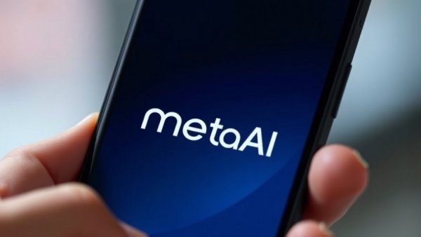 Meta AI logo displayed on smartphone screen