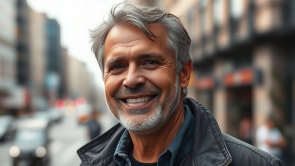 Confident man outdoors, team-wide agreement trouble.