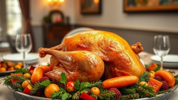 Delicious Thanksgiving turkey with vegetables at a Triangle restaurant.