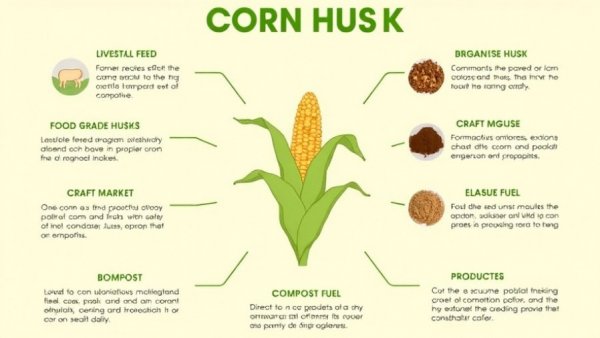 Infographic on seven ways to turn corn husk into profit.