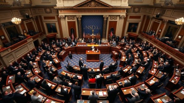 House Votes to Release Epstein Files in US Congress chamber