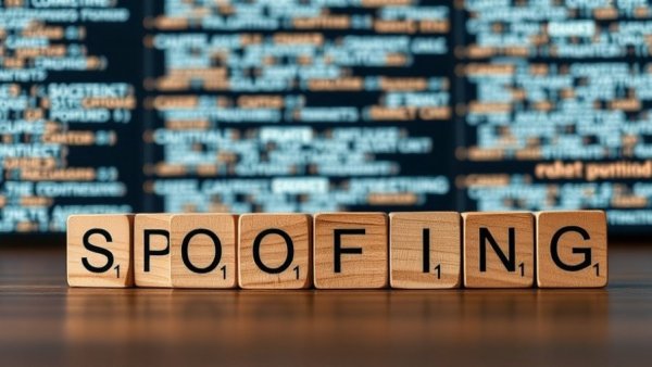 Protect Your Small Business From Spoofing with code background.