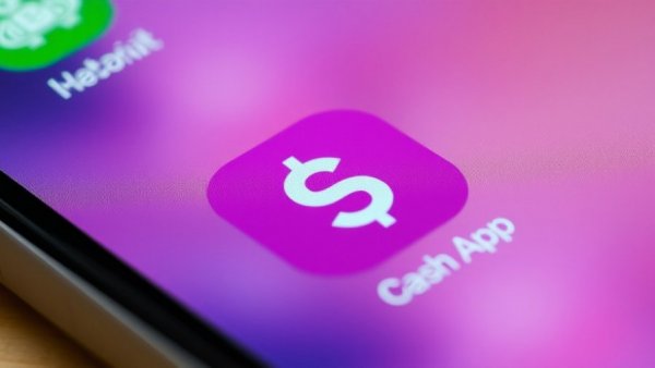 Close-up of Cash App icon on smartphone screen.