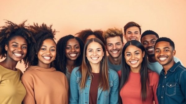 Durham walking tour promotion with diverse group smiling warmly.