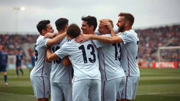 Furman Paladins NCAA Quarterfinals team celebrating on the field.
